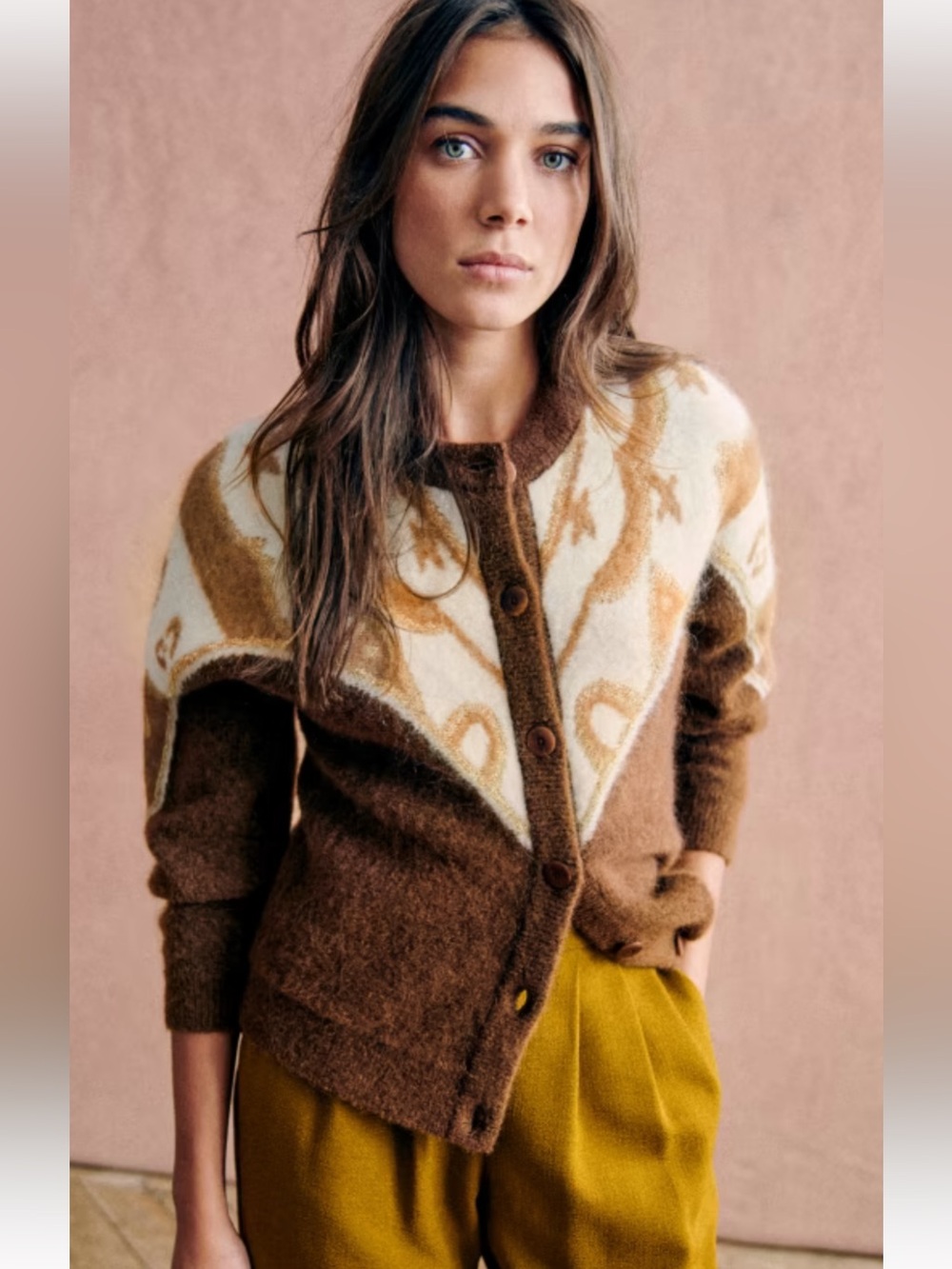 Sézane Wool / Mohair cardigan